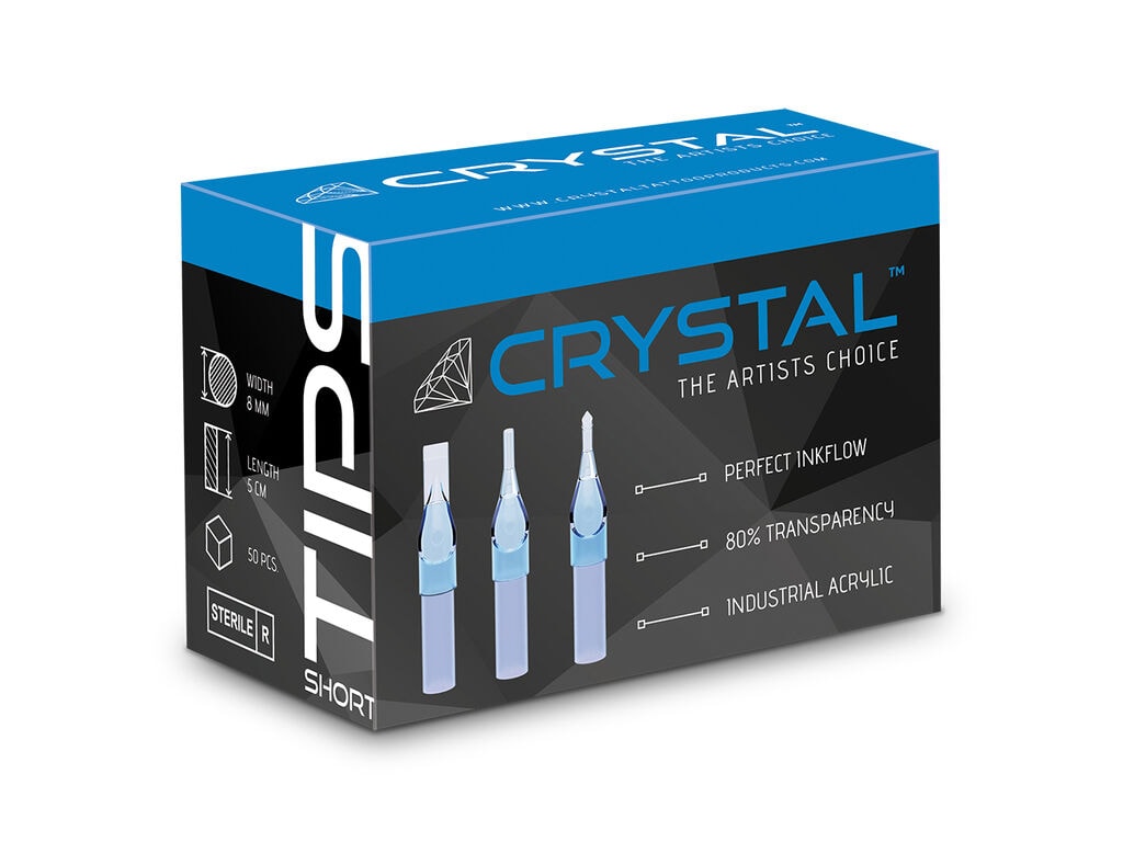 Crystal - Short Tips - Round - Box of 50 (03 Round Tip)