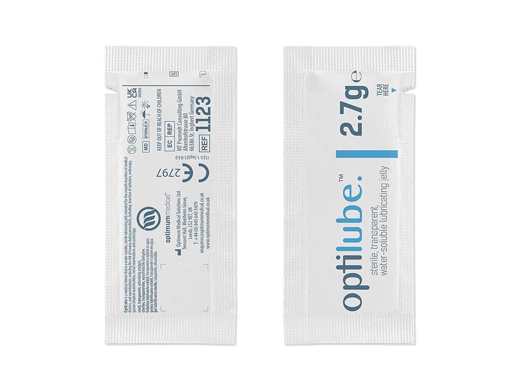 OptiLube - Sterile Lubricant Jelly - 2.7 grams (Single Pack)