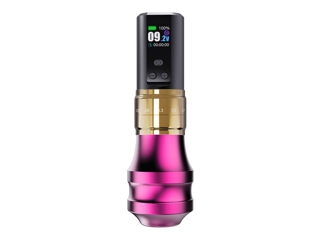 Dragonhawk - Mástil plegable Pro / Fold 2 - Empuñadura - Rosa (45 mm)