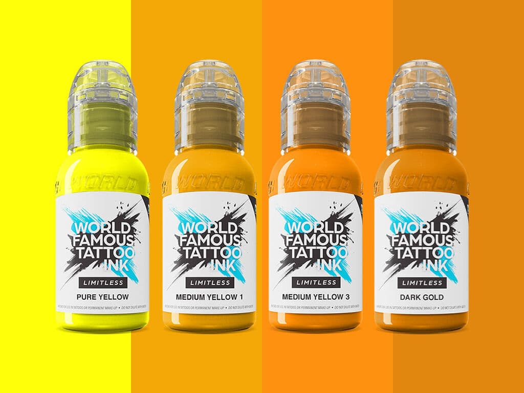 World Famous Limitless - Shades of Yellow Set - 4 x 30 ml / 1 oz