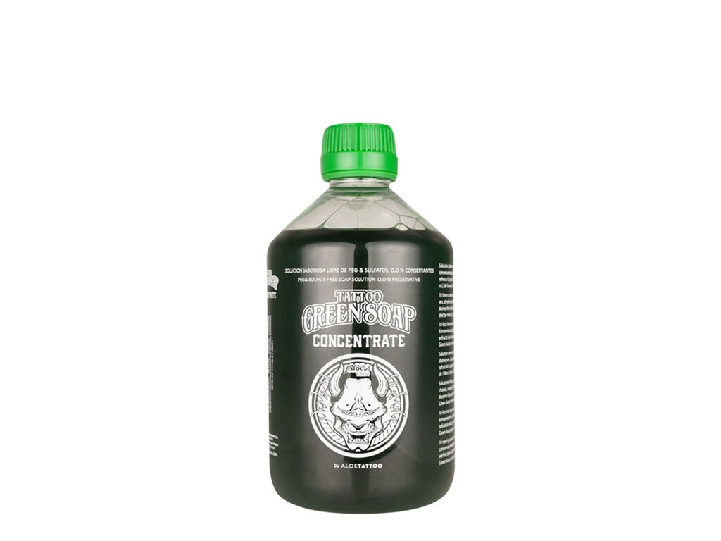 AloeTattoo - Groene Zeep - Concentraat - 500 ml / 16,9 oz