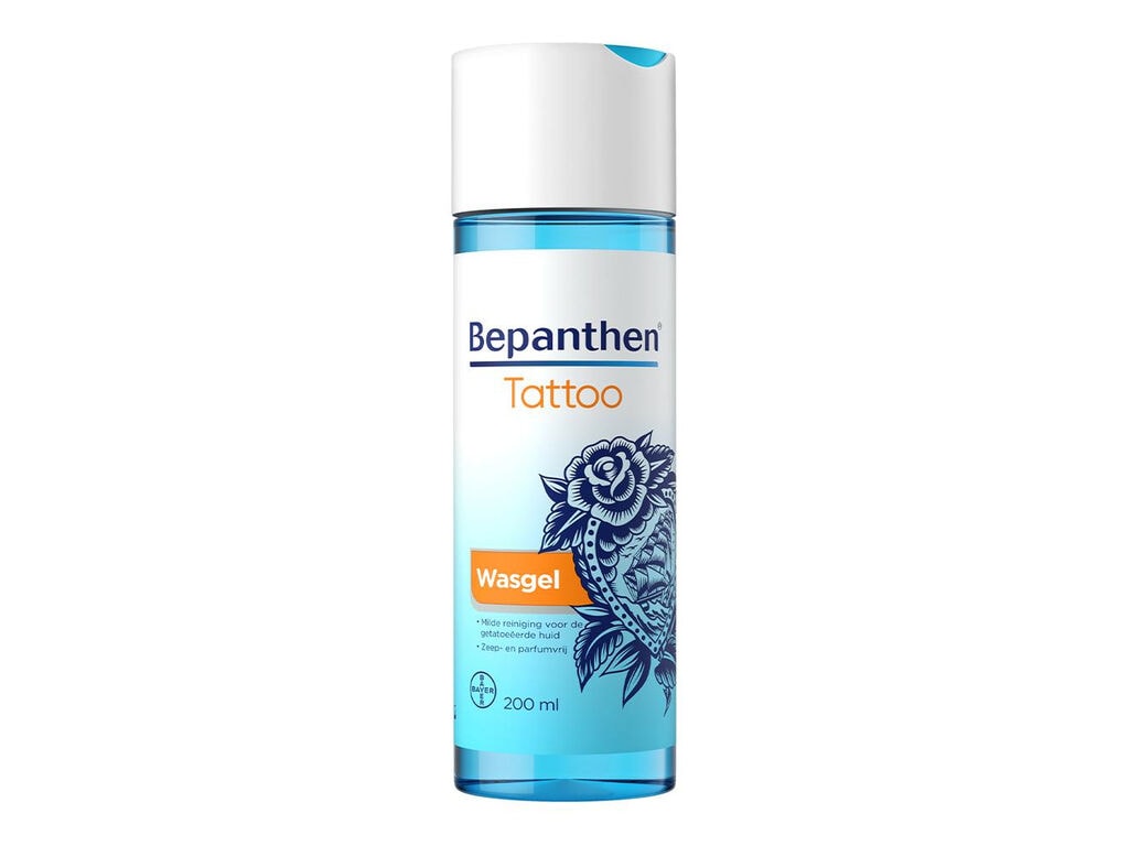 Bepanthen - Tattoo Reinigungsgel - 200 ml / 6,8 oz (Einzelne Flasche)