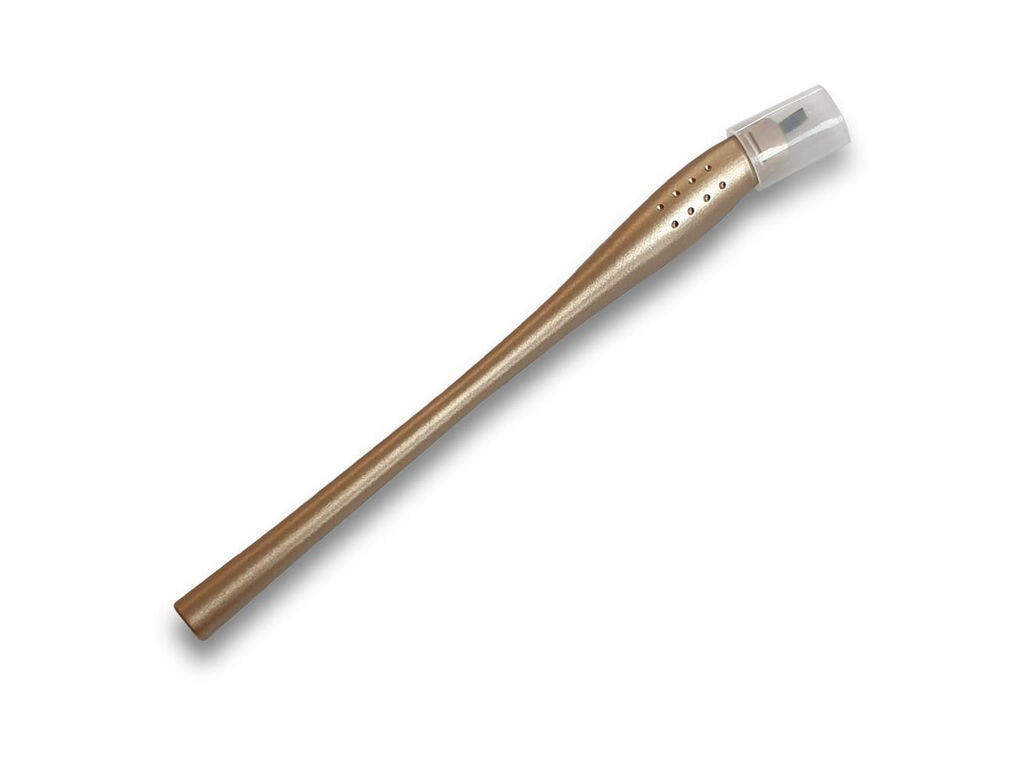 Crystal Cosmetics - Pluma para microblading - Forma de U - Oro (12 U Shape - 0,18 mm)
