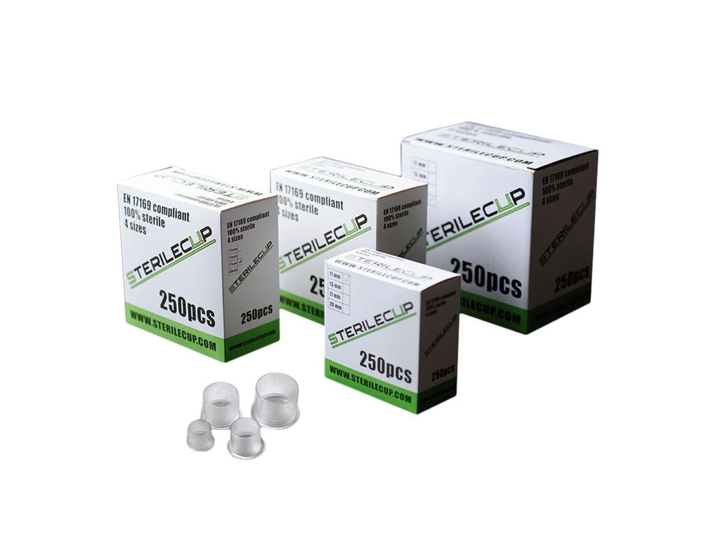 SterileCup - Steriele Inkt Cups - Doos van 250 (11 mm)