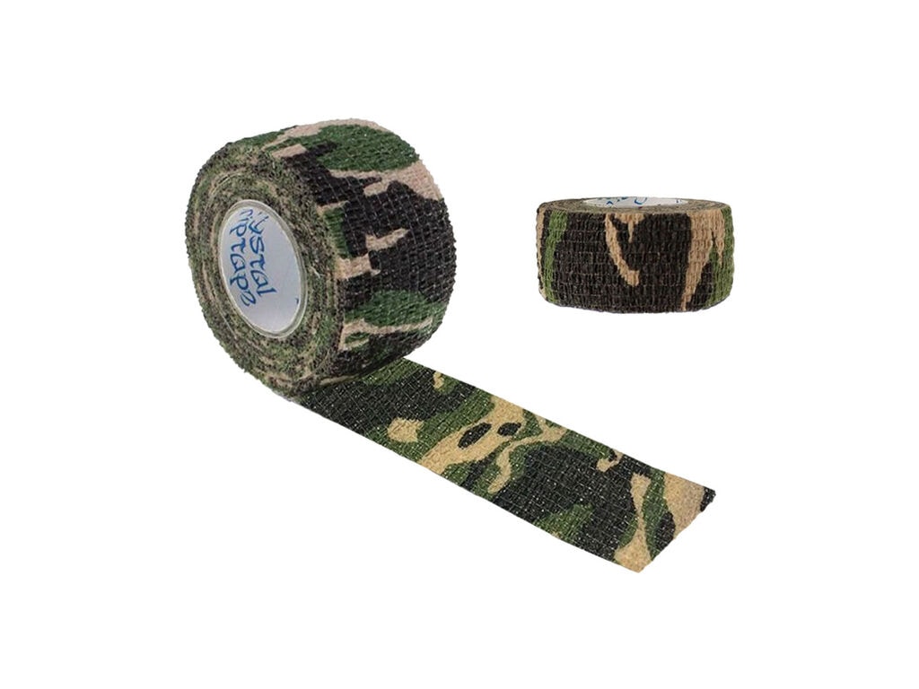 Crystal - Ruban Auto-Adhésif pour Manchons - 2,5 cm x 4,5 mètres - Army (Un Rouleau)