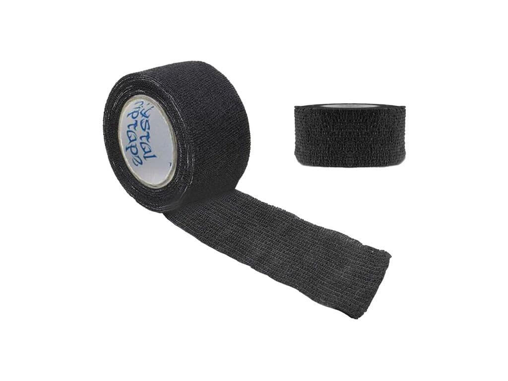 Crystal - Ruban Auto-Adhésif pour Manchons - 2,5 cm x 4,5 mètres - Noir (Un Rouleau)