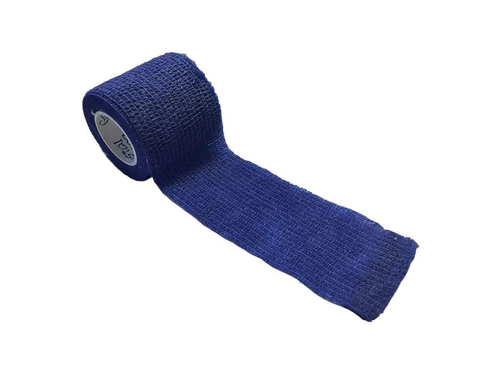 Crystal - Ruban Auto-Adhésif pour Manchons - 5 cm x 4,5 mètres - Bleu (Un Rouleau)