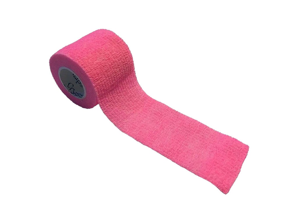Crystal - Ruban Auto-Adhésif pour Manchons - 5 cm x 4,5 mètres - Rose (Un Rouleau)