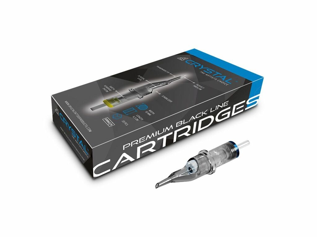 Crystal - Cartouches Premium - Soft Edge Magnums - Boîte de 20 (07 Soft Edge Magnum - 0,30 mm - Long Taper)