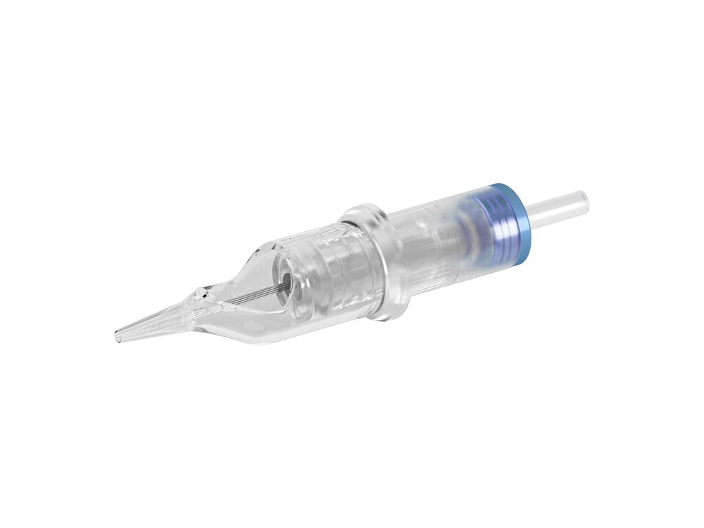 Crystal Cosmetics - PMU Cartridges - Doos van 10 (01 Round Liner - 0,18 mm - Extra Long Taper (Ultra Fine))