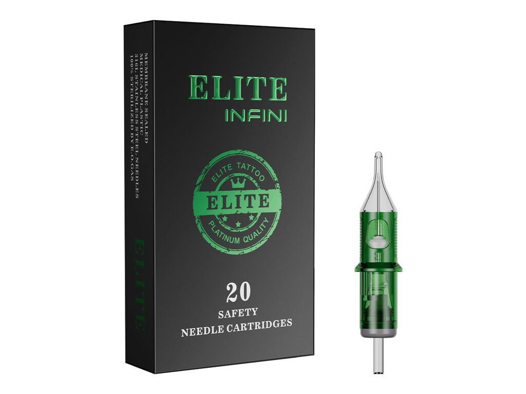 Elite - Cartouches Infini - Round Liners - Boîte de 20 (03 Round Liner - 0,35 mm - Long Taper)