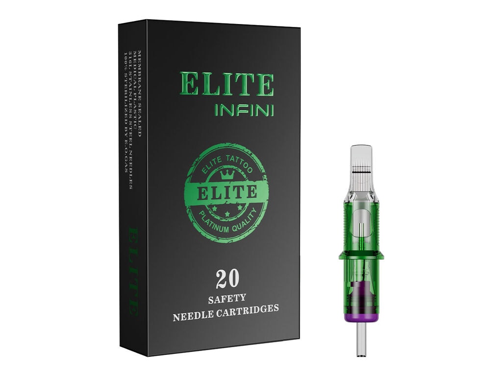 Elite - Cartouches Infini - Soft Edge Magnums - Boîte de 20 (07 Soft Edge Magnum - 0,35 mm - Long Taper)