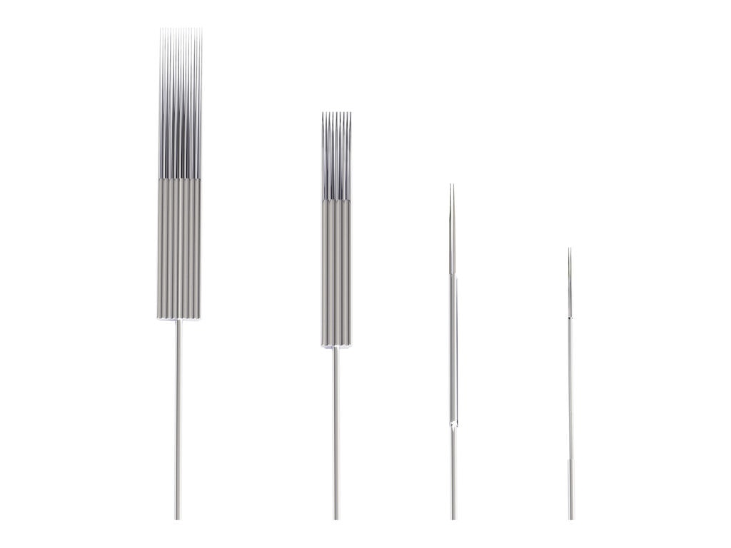 Crystal - One Needles - Round Liners - Boîte de 50 (03 Round Liner - 0,30 mm - Long Taper)