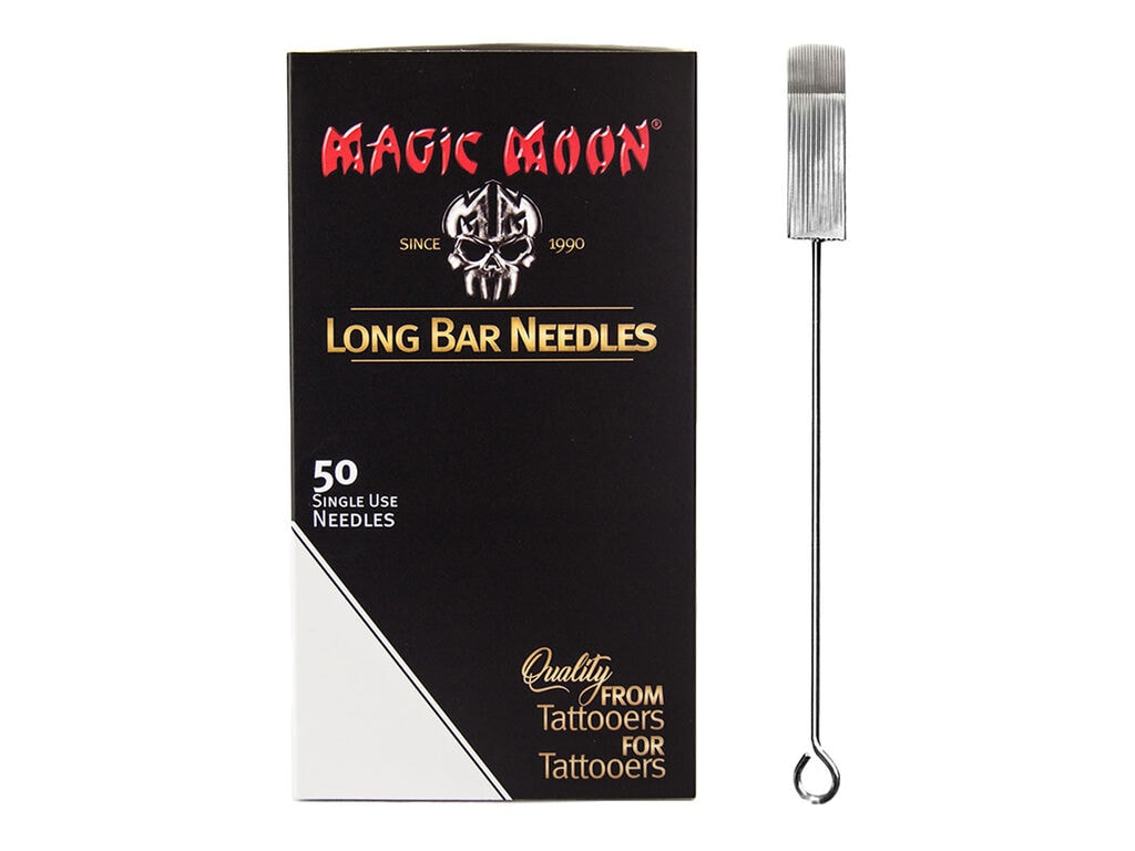 Magic Moon - Agujas - Magnum de borde suave - Caja de 50 (07 Soft Edge Magnum - 0,35 mm - Long Taper)