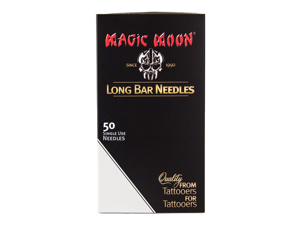 Magic Moon - Agujas - Magnum de borde suave - Caja de 50 (07 Soft Edge Magnum - 0,35 mm - Long Taper)