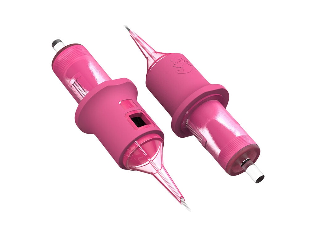 Ghost - Cartridges - Round Shaders - Pink - Box of 20 (05 Round Shader - 0.35 mm - Long Taper)
