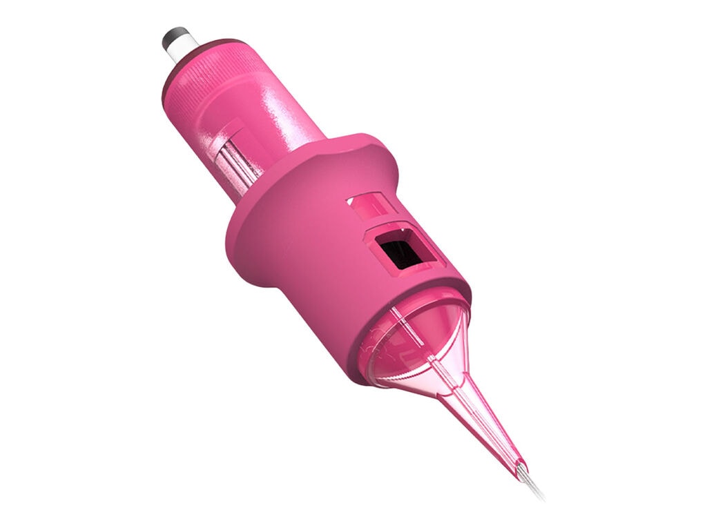 Ghost - Cartridges - Round Shaders - Pink - Box of 20 (05 Round Shader - 0.35 mm - Long Taper)