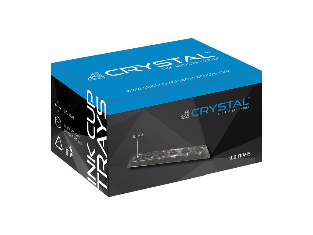 Crystal - Inkt Cup Trays (10 mm - Tray van 6 - Doos van 100)