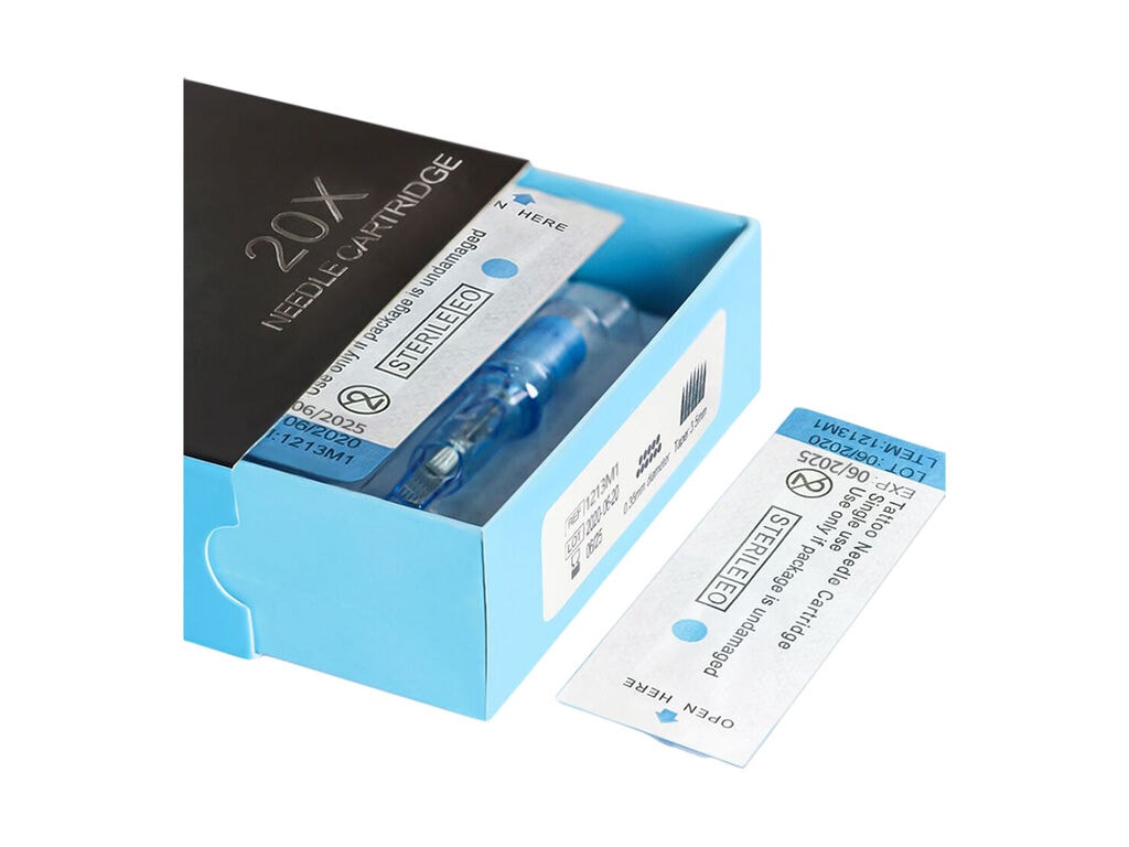 Emalla - Cartuchos Eliot - Stipple Shaders - Caja de 20 (03 Stipple Shader - 0,25 mm - Long Taper)