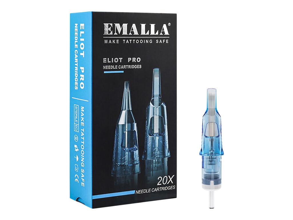 Emalla - Cartuchos Eliot Pro - Magnums de borde suave - Caja de 20 (07 Soft Edge Magnum - 0,35 mm - Long Taper)