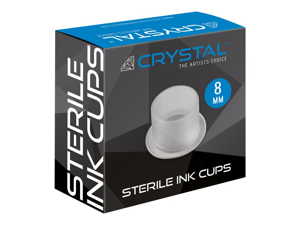 Crystal - Steriele Inkt Cups - Doos van 200 (8 mm)