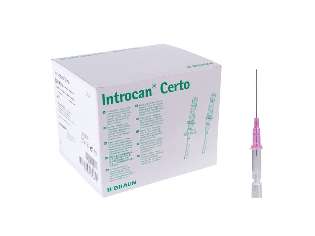 Braun - Introcan Certo - Aiguilles de Piercing - 20G - Rose (Boîte de 50)