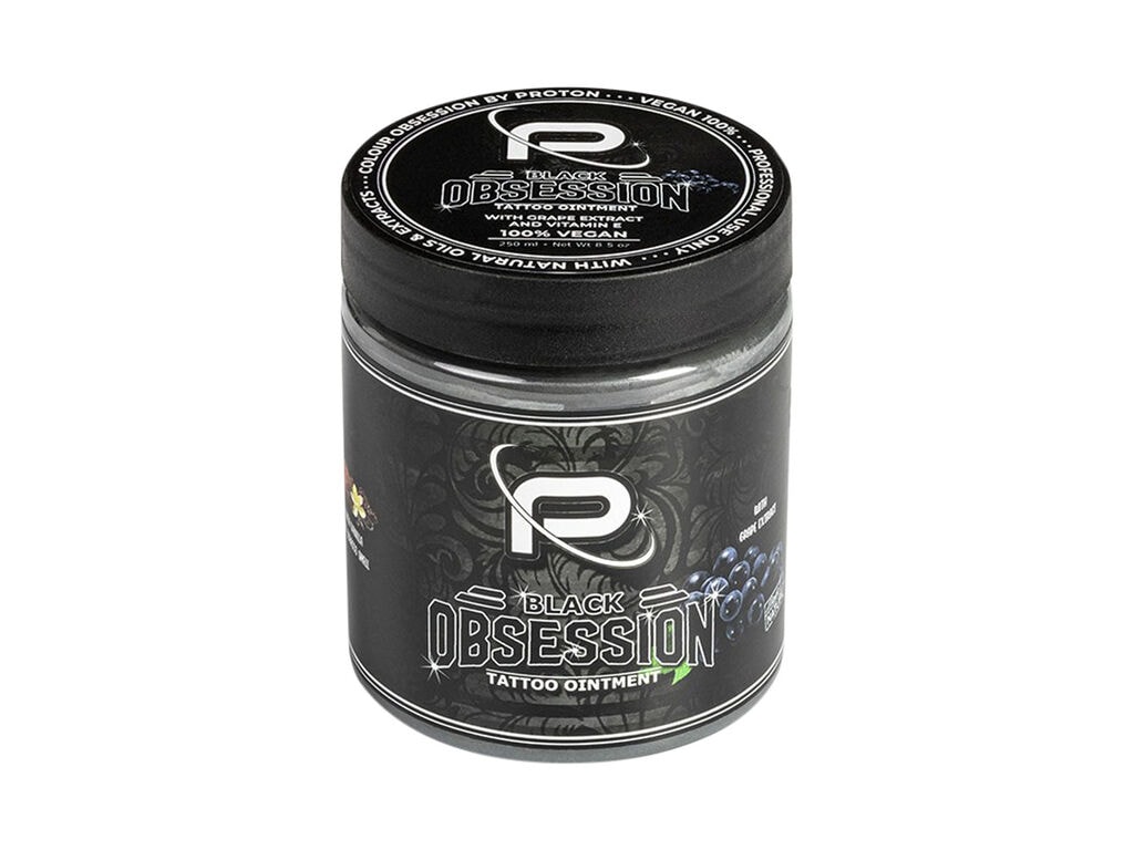 Proton - Colour Obsession - Crema para tatuajes - 250 ml / 8.5 oz (Negro)