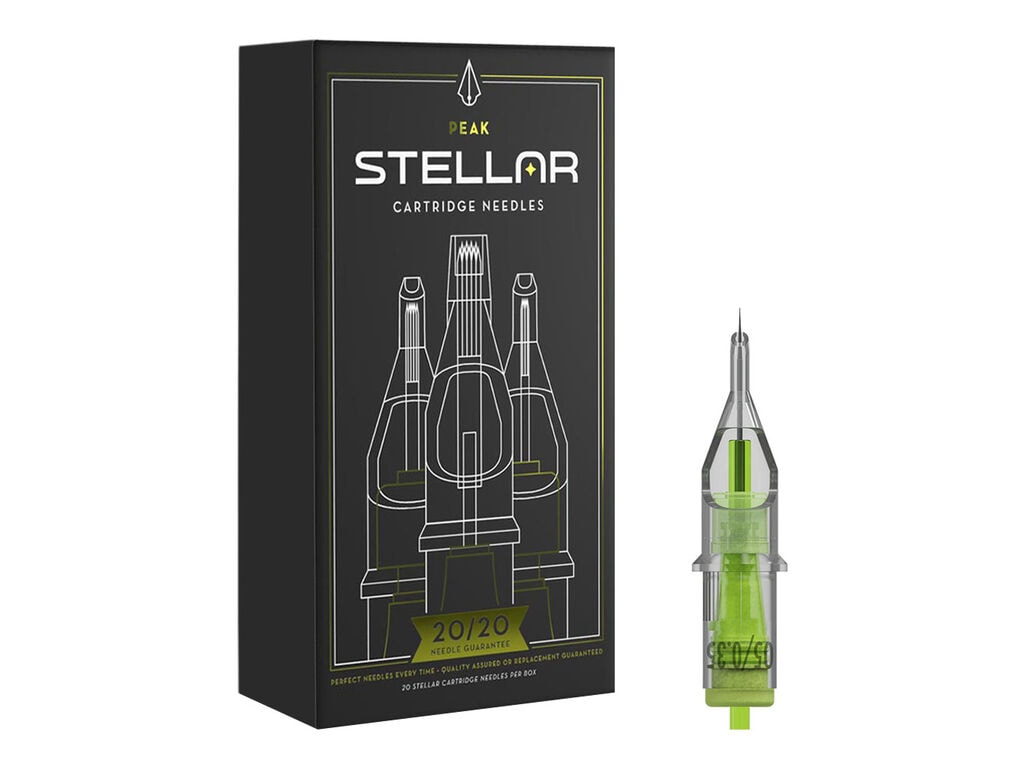 Peak - Cartuchos Stellar - Revestimientos redondos - Caja de 20 (03 Round Liner - 0,20 mm - Extra Long Taper)