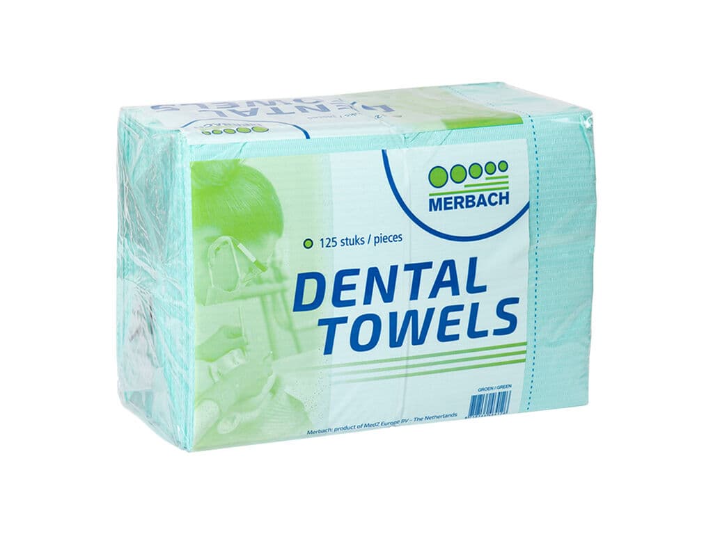 Merbach - Dental Bibs - Green (Pack of 125)