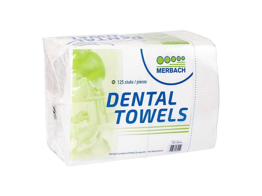 Merbach - Dental Bibs - White (Pack of 125)