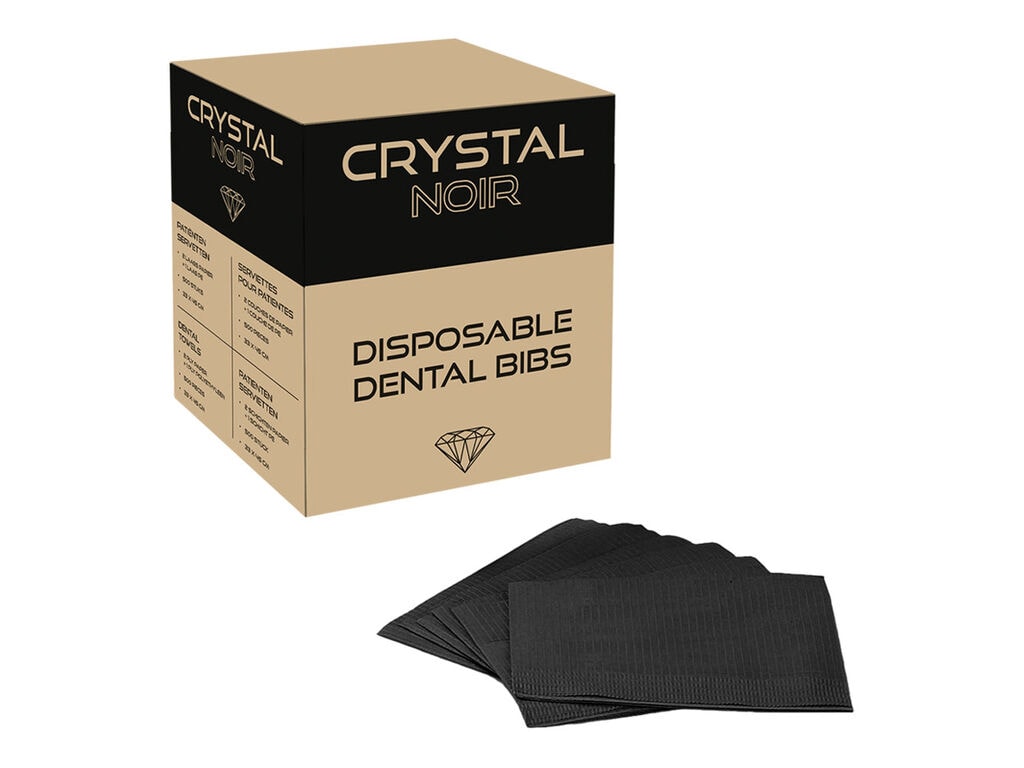 Crystal - Noir - Dental Lätzchen - 500er Box