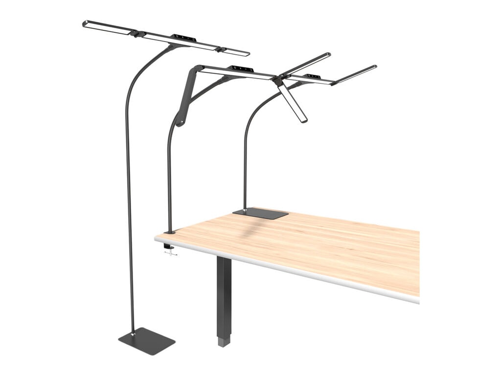 Light4Vision - Tri-Lux Pro - Floor / Desk Lamp - Black