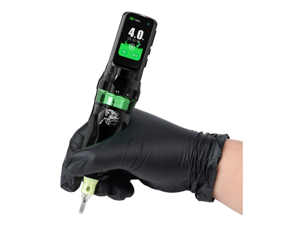 Dragonhawk - Mast Fold Pro - Wireless Tattoo Machine - Year of the Horse - Green