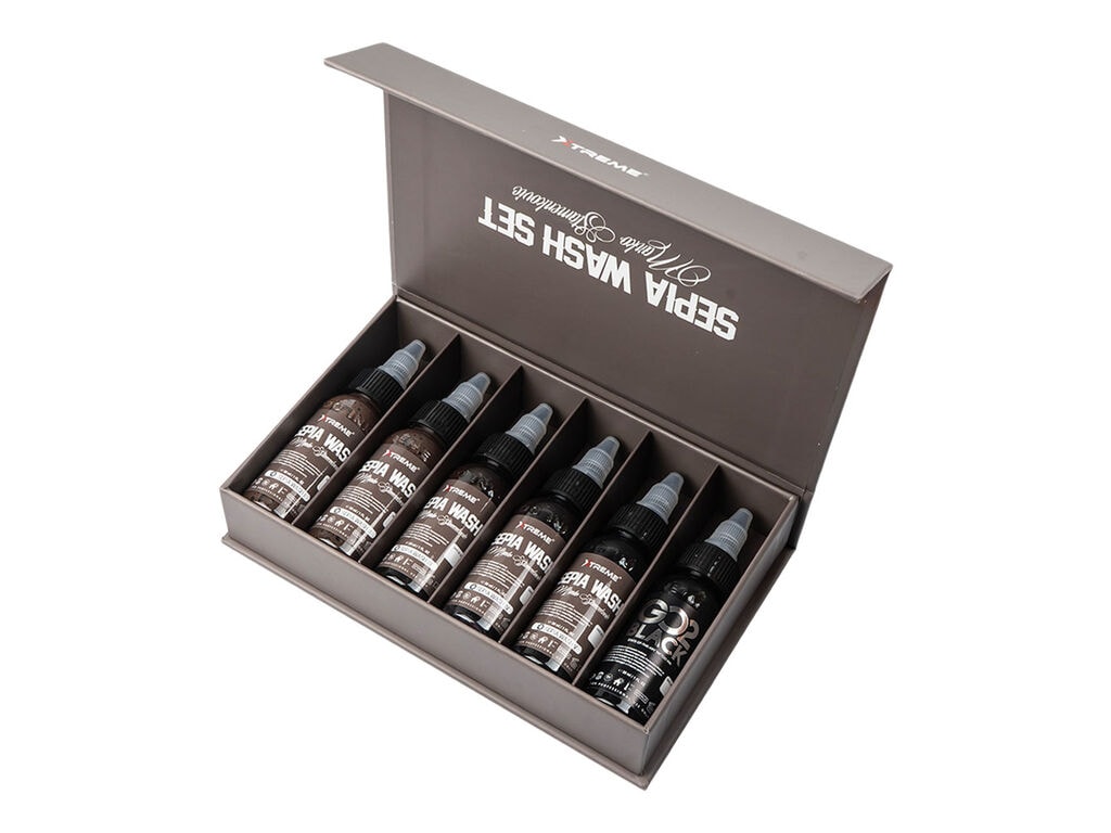 Xtreme Ink - Marko Stamenkovic Sepia Wash Set - 6 x 30 ml / 1 oz