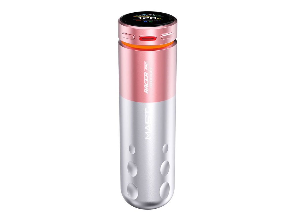 Dragonhawk - Mast Racer Pro - Wireless Tattoo Machine - Pink / Silver
