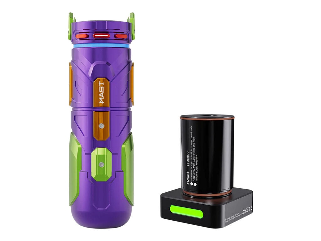 Dragonhawk - Mast Racer Pro - Wireless Tattoo Machine - Armour Edition - Purple