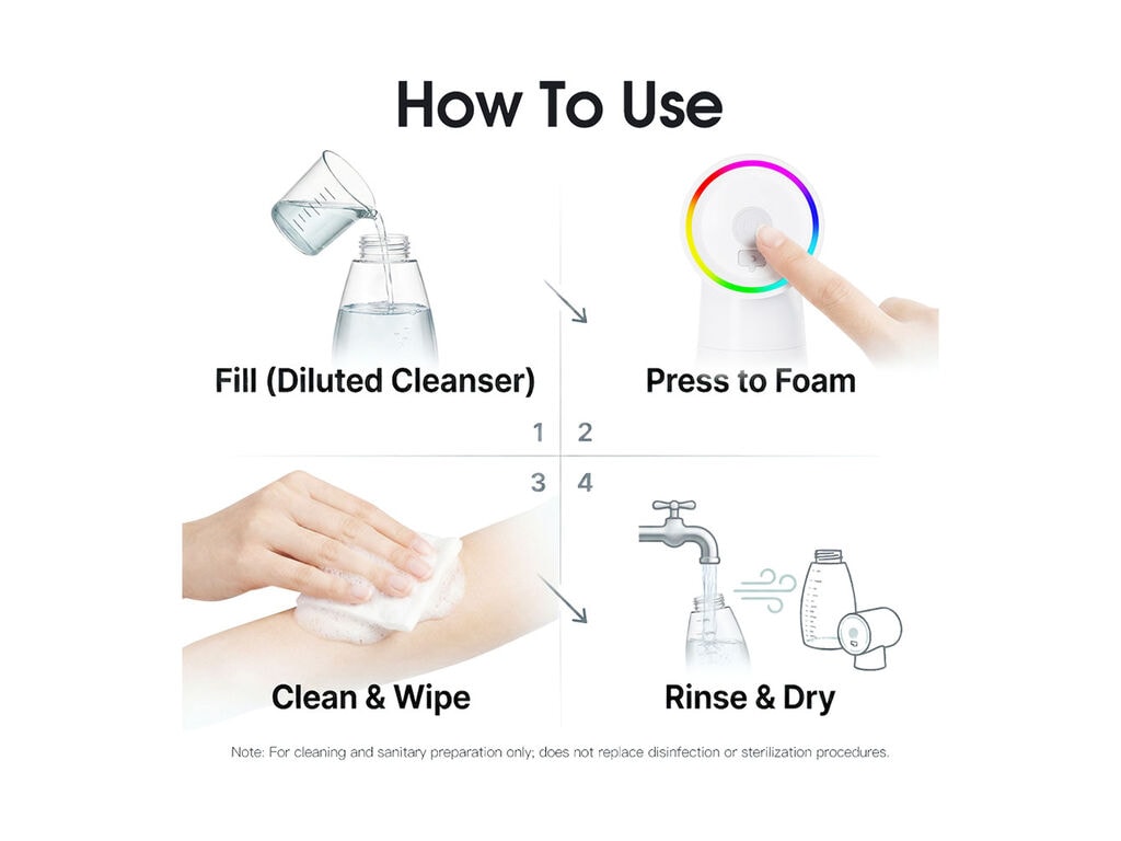 Dragonhawk - Wireless Foam Dispenser - 650 ml / 22 oz