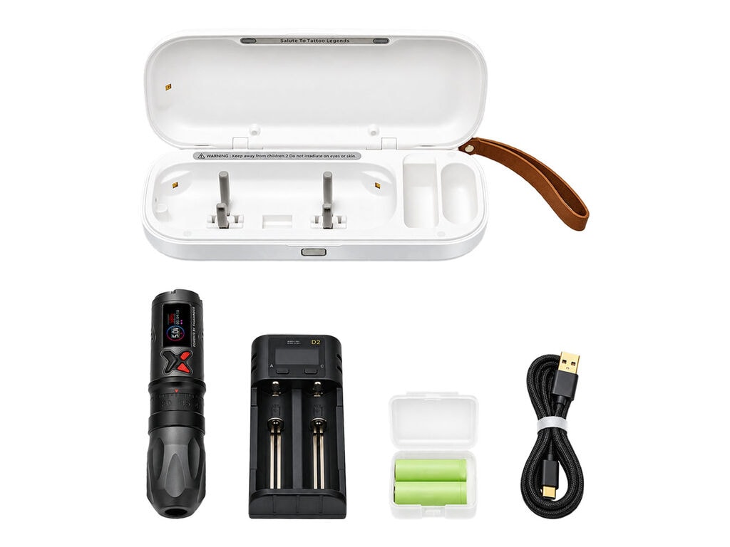 Xtreme Ink - X Pro - Wireless Tattoo Machine - Combo Pack - Grey