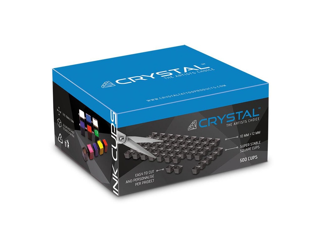 Crystal - Inkt Cup Vellen - Zwart - 500 Cups