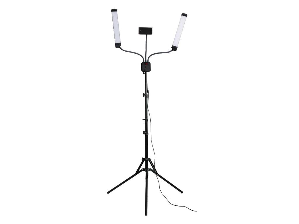 Lámpara de pie LED doble