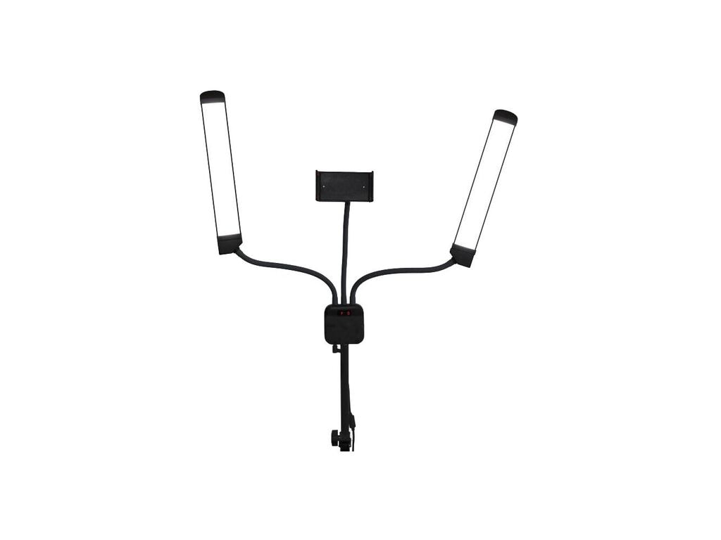 Lámpara de pie LED doble