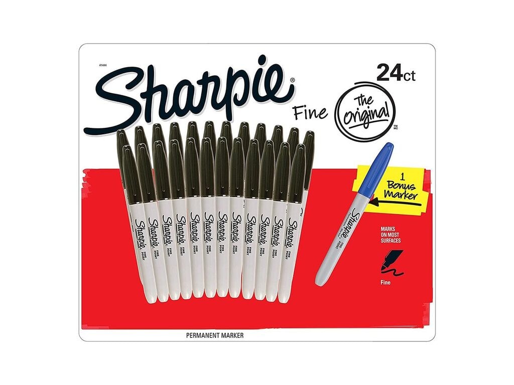 Sharpie - Fijne Punt Zwart Set - Verpakking van 24 + 1