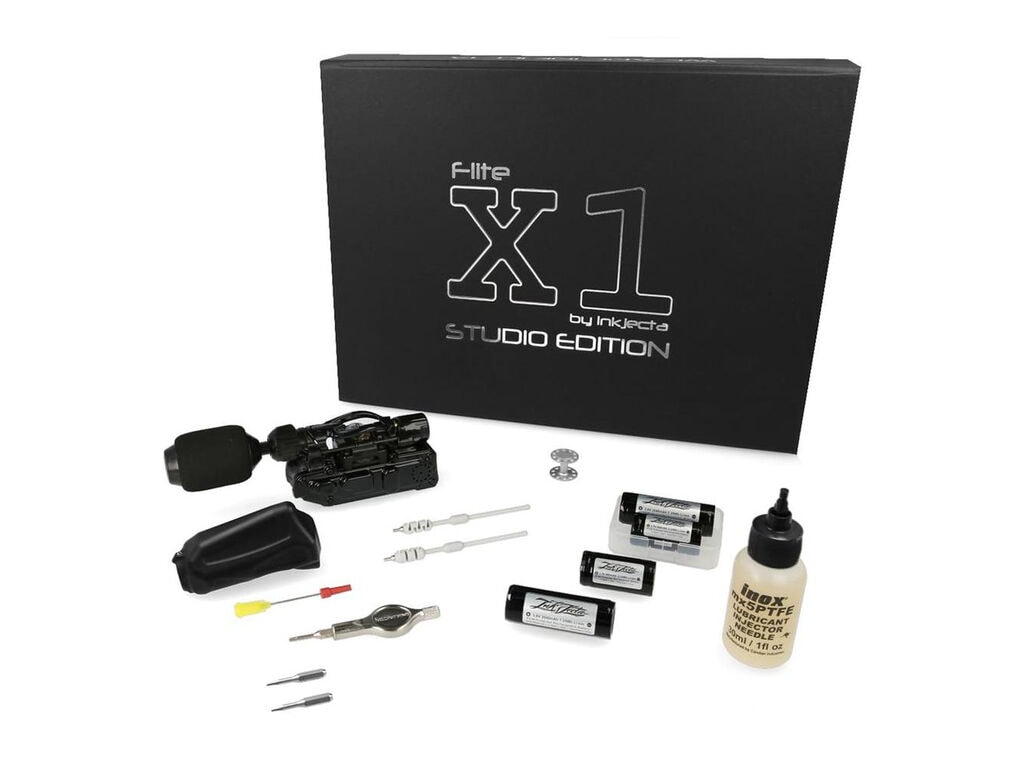 Inkjecta - Flite X1 - Machine à Tatouer Sans Fil - Studio Edition - Stealth