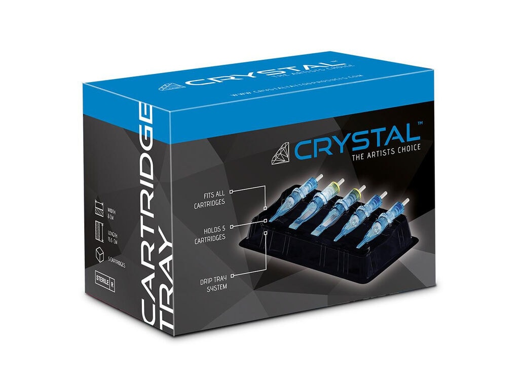 Crystal - Bandejas para cartuchos - Negras - Caja de 50