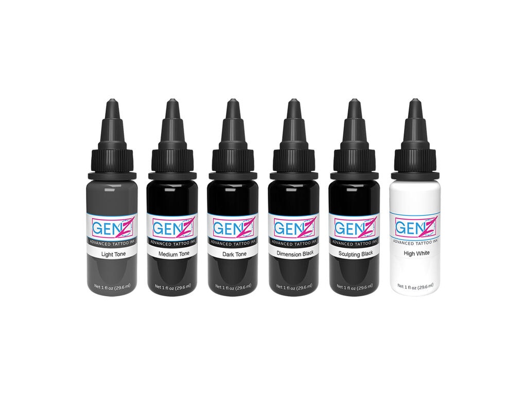 Intenze GEN-Z - Bob Tyrrell - Advanced Black and Grey Set - 6 x 30 ml / 1 oz