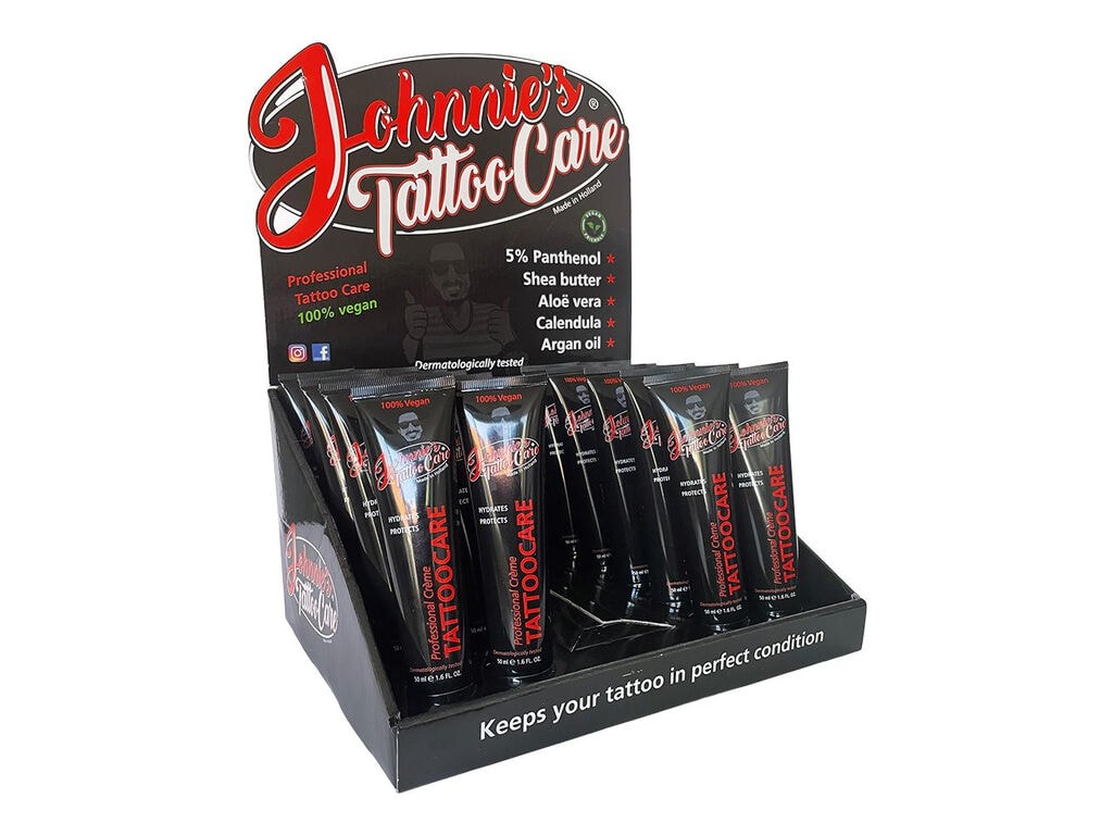 Johnnie's - Tattoo Nachsorge Creme - 20 x 50 ml / 1,7 oz (Display nicht inbegriffen)