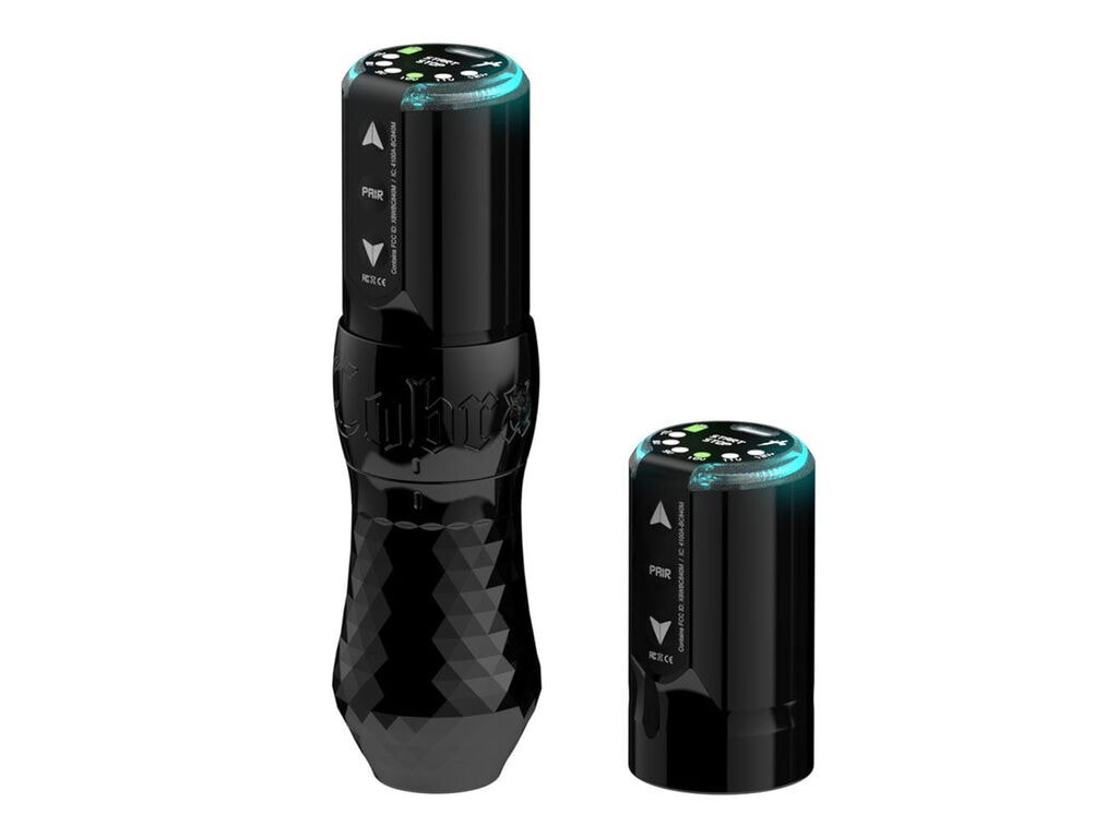 Ink Machines - Cobra - Wireless Tattoo Machine - Combo Pack - Evil Black