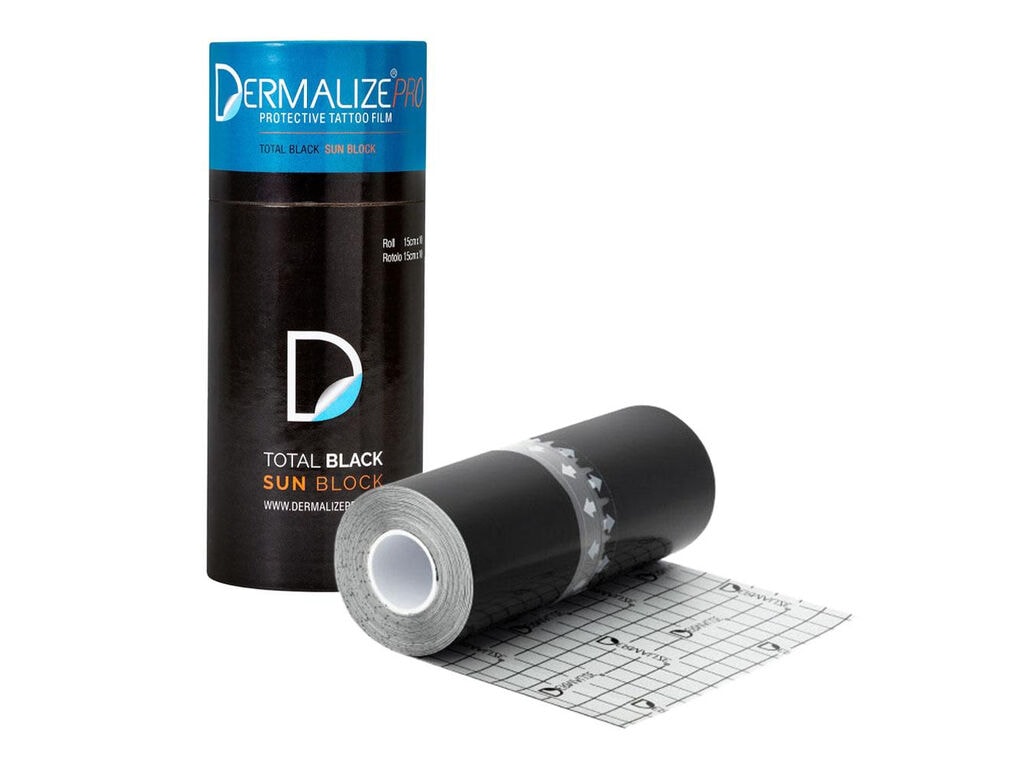 Dermalize - Protective Tattoo Film - Total Black Sun Block - Roll