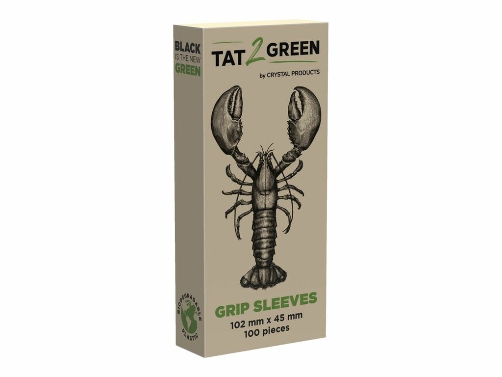 Tat2Green - Protège Grip - Noir - 102 mm x 45 mm - Boîte de 100