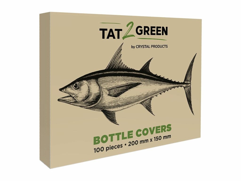 Tat2Green - Bottle Covers - Black - 200 mm x 150 mm - Box of 100